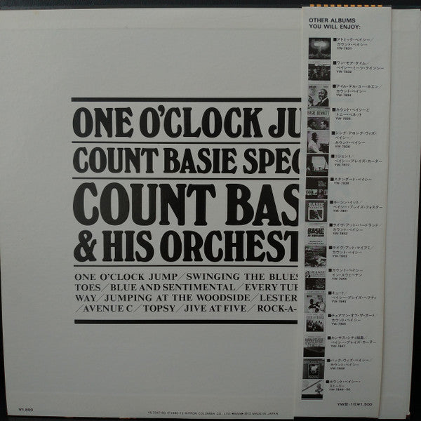 Count Basie Orchestra - One O'Clock Jump: Count Basie Special(LP)