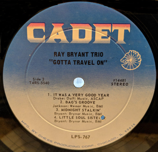 Ray Bryant Trio - Gotta Travel On (LP, Album, Ind)