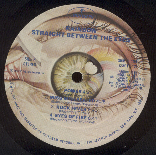 Rainbow - Straight Between The Eyes (LP, Album, Com)