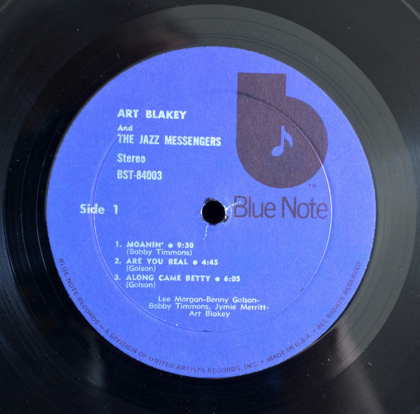 Art Blakey And The Jazz Messengers* - Moanin' (LP, Album, RE)