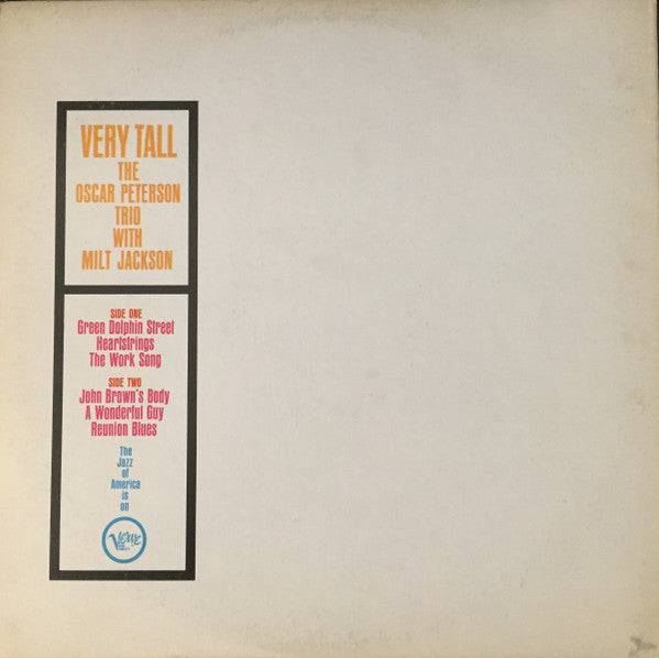 The Oscar Peterson Trio - Very Tall(LP, Album, RE, Gat)