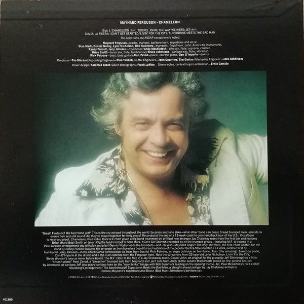 Maynard Ferguson - Chameleon (LP, Album)