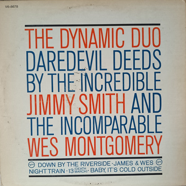 Jimmy Smith - Jimmy & Wes - The Dynamic Duo(LP, Album, Gat)