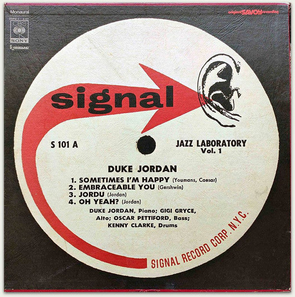 Duke Jordan - Jazz Laboratory Series Vol. 1 & 2 / Signal!(3xLP, Alb...