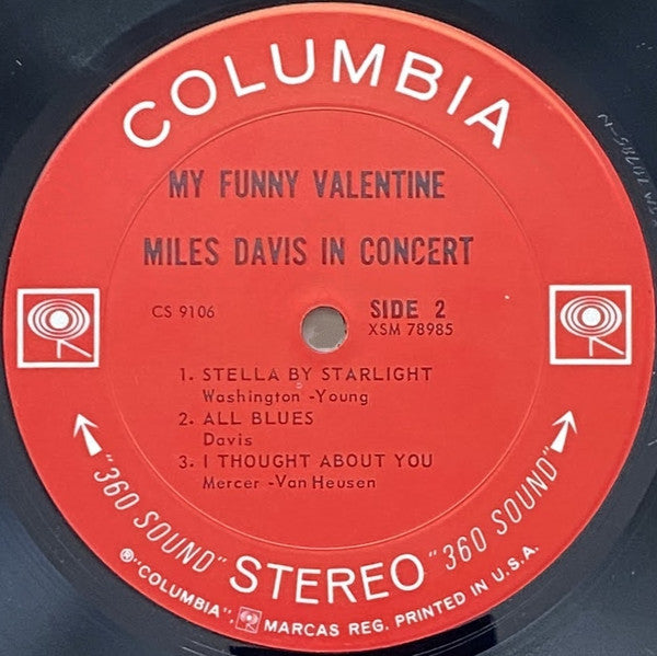 Miles Davis - My Funny Valentine - Miles Davis In Concert(LP, Album...