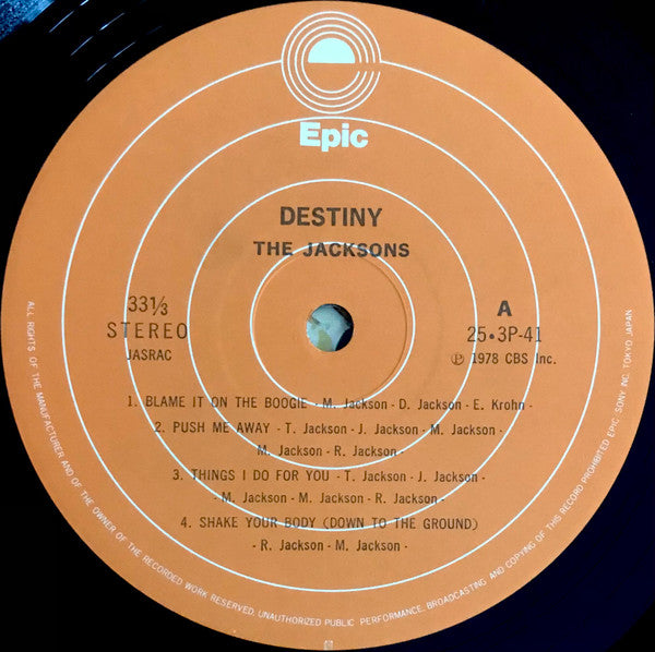 The Jacksons - Destiny (LP, Album)