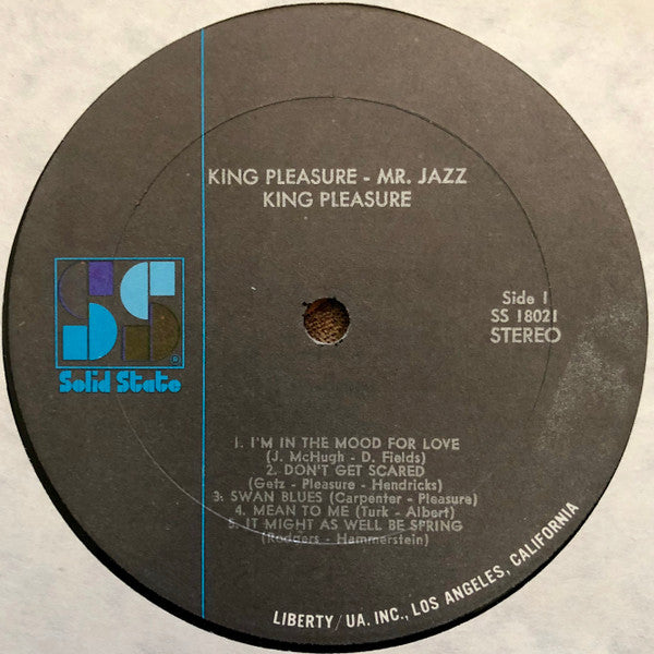 King Pleasure - Mr. Jazz (LP, RE, Gat)