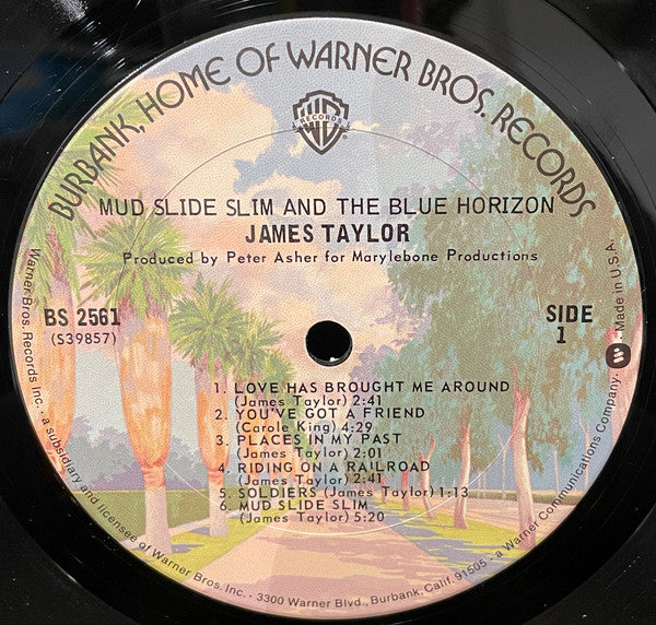 James Taylor (2) - Mud Slide Slim And The Blue Horizon(LP, Album, R...