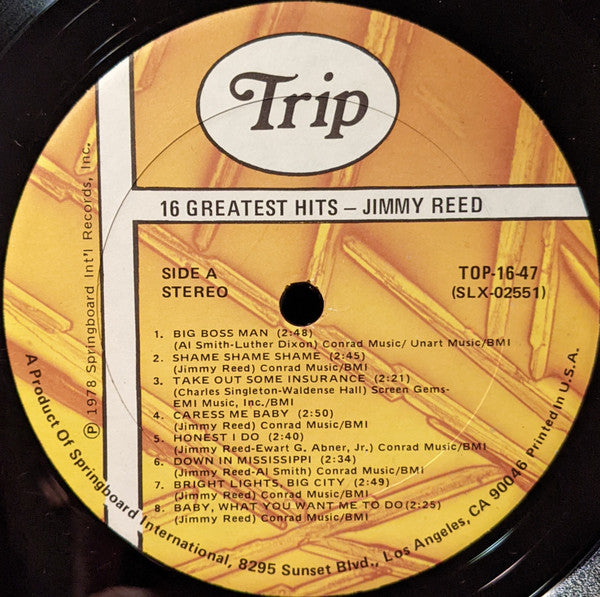 Jimmy Reed - 16 Greatest Hits (LP, Comp)