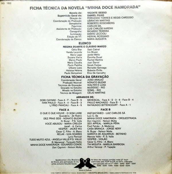 Various - Trilha Sonora Original Da Novela Minha Doce Namorada(LP, ...