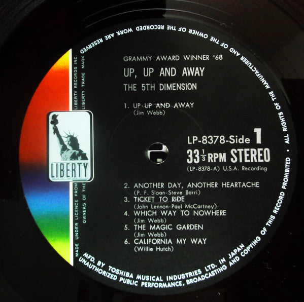 The 5th Dimension* - Up, Up And Away (LP, Album, Red)