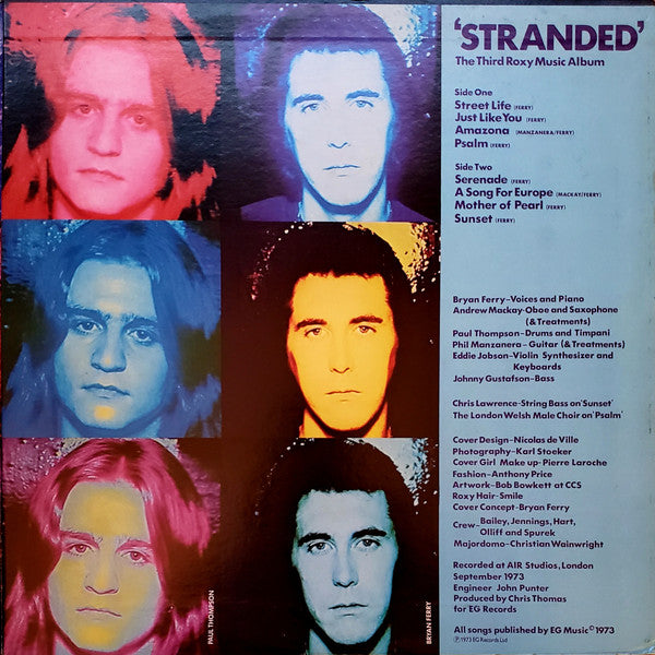 Roxy Music - Stranded (LP, Album, RE, Gat)