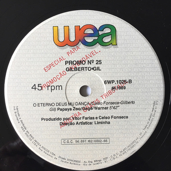 Gilberto Gil - Promo N° 25 (12"", Single, Promo)