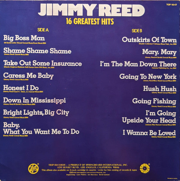 Jimmy Reed - 16 Greatest Hits (LP, Comp)