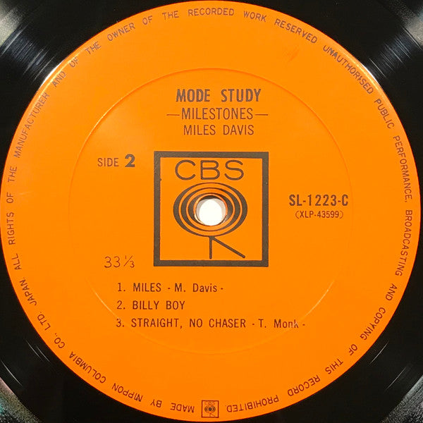 Miles Davis - Mode Study (2xLP, Comp, Mono, RE, Gat)