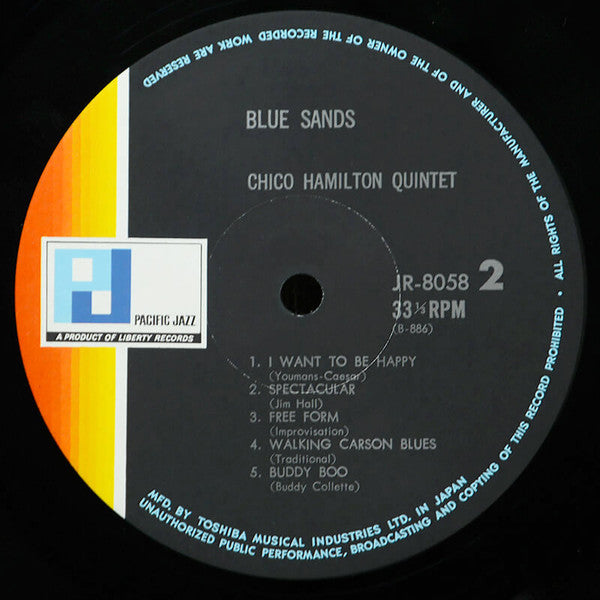 The Chico Hamilton Quintet - Blue Sands (LP, Album, RE)