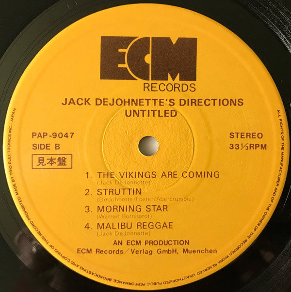 Jack DeJohnette's Directions - Untitled (LP, Album)