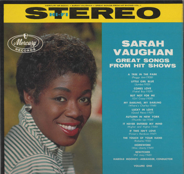 Sarah Vaughan - Great Songs From Hit Shows, Vol. 1 (LP)