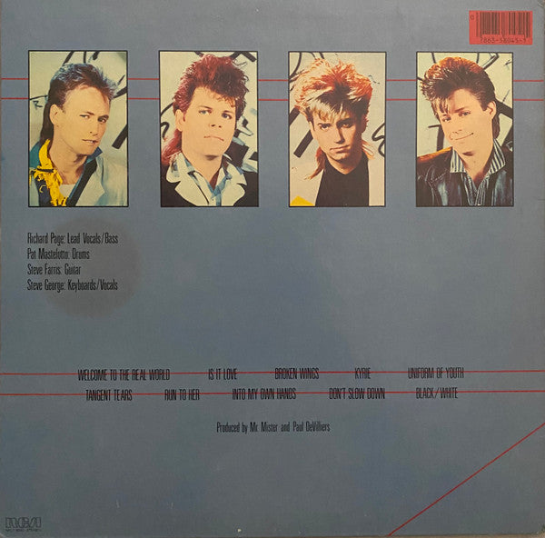 Mr. Mister - Welcome To The Real World (LP, Album, Ind)