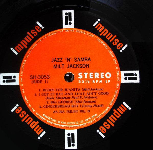 Milt Jackson - Jazz 'N' Samba (LP, Album)