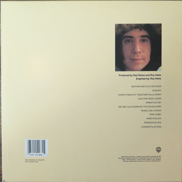 Paul Simon - Paul Simon (LP, Album, RE)