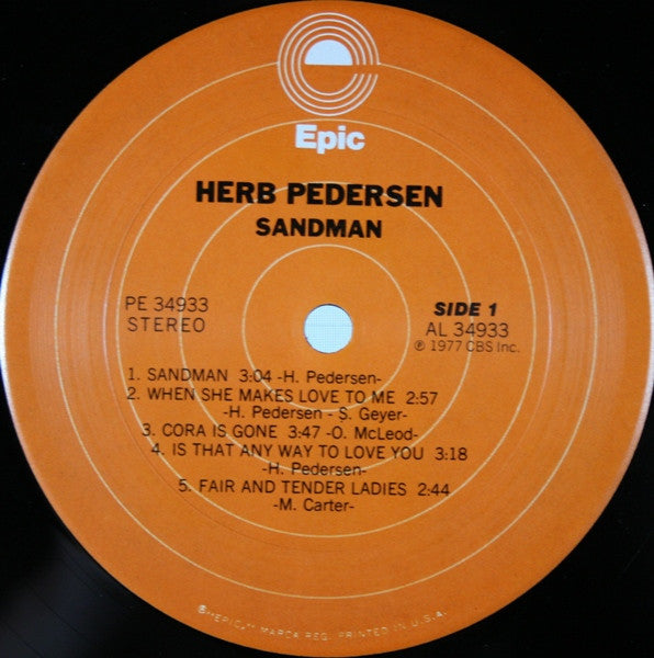 Herb Pedersen - Sandman (LP, Album)