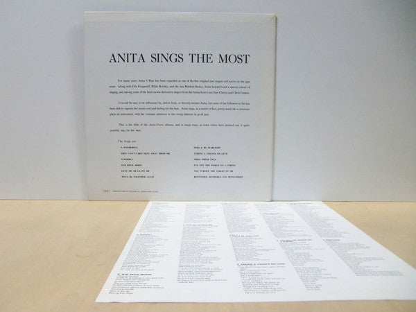 Anita O'Day - Anita Sings The Most (LP, Album, Mono, RE)