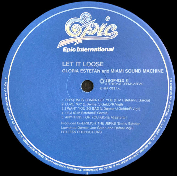 Gloria Estefan And Miami Sound Machine* - Let It Loose (LP, Album)