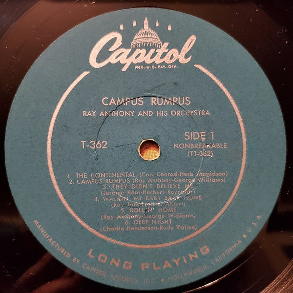 Ray Anthony & His Orchestra - Ray Anthony's Campus Rumpus(LP, Album...
