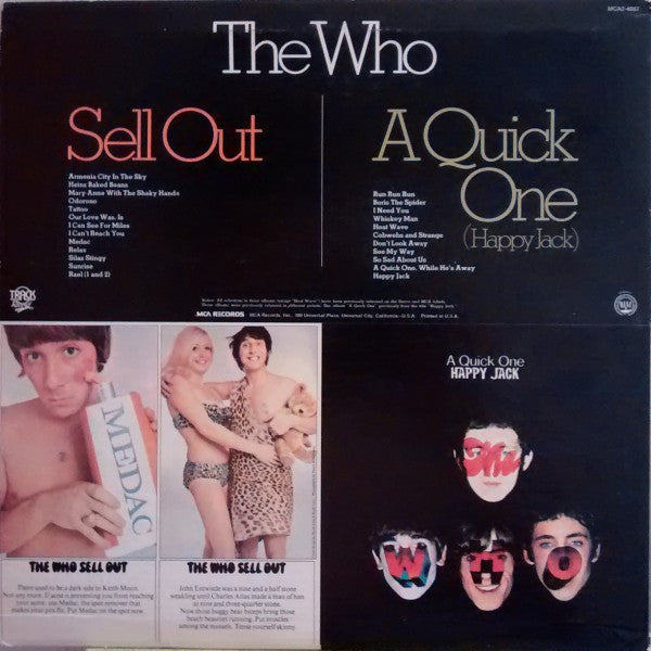 The Who - A Quick One (Happy Jack) / The Who Sell Out(2xLP, Comp, R...