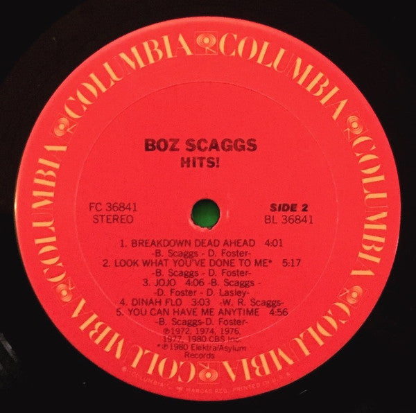 Boz Scaggs - Hits! (LP, Comp, San)