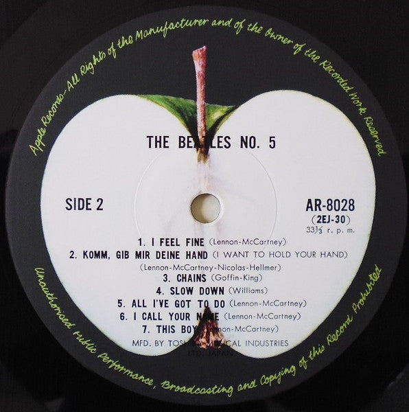 The Beatles - Beatles No. 5 (LP, Comp, RE)