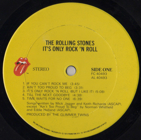 The Rolling Stones - It's Only Rock 'N Roll (LP, Album, RE)