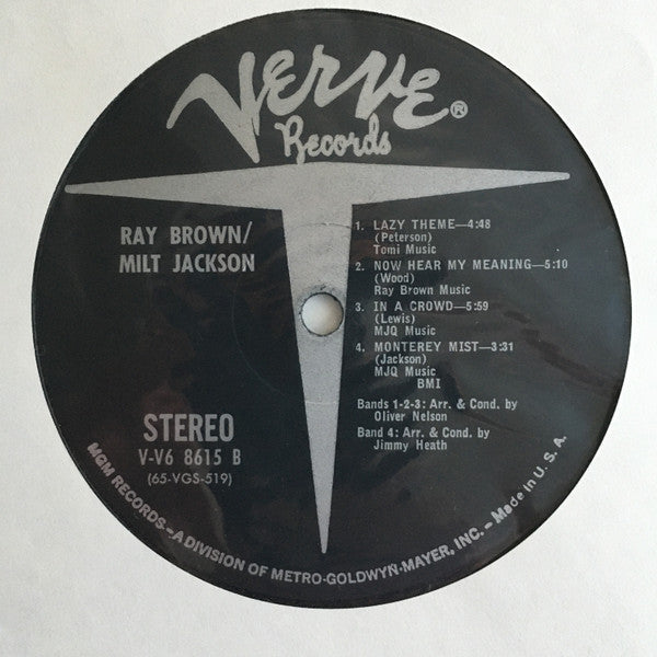 Ray Brown / Milt Jackson - Ray Brown / Milt Jackson (LP, Album)