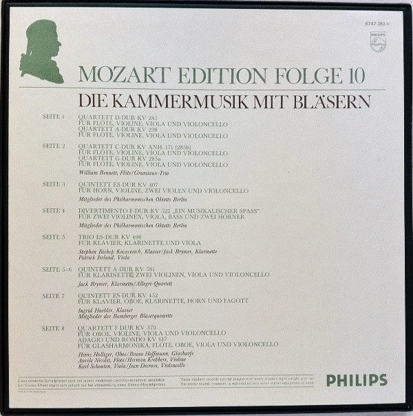 Wolfgang Amadeus Mozart - Mozart Edition 10 ● Die Kammermusik Mit B...