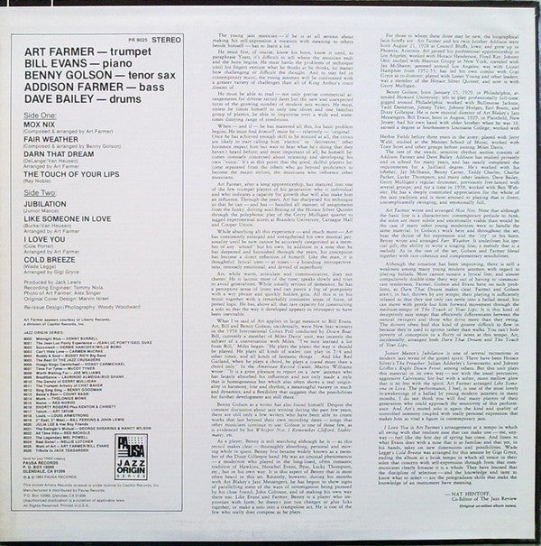 Art Farmer / Bill Evans - Modern Art (LP, Album, RE)