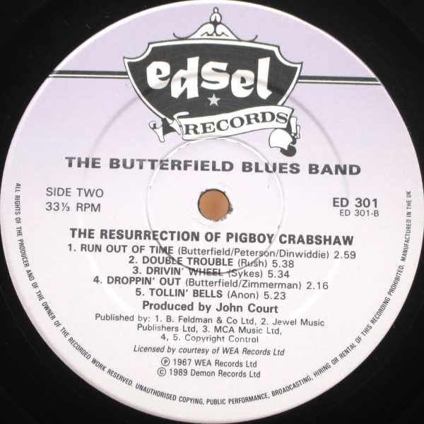 The Paul Butterfield Blues Band - The Resurrection Of Pigboy Crabsh...