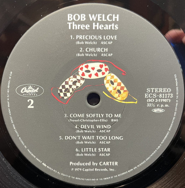 Bob Welch - Three Hearts (LP)