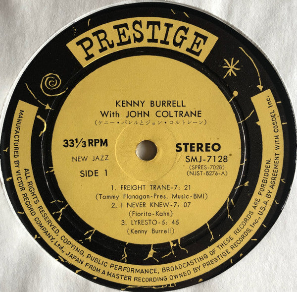 Kenny Burrell - Kenny Burrell & John Coltrane(LP, Album, RE)