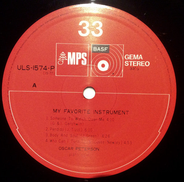 Oscar Peterson - My Favorite Instrument (LP, Album)