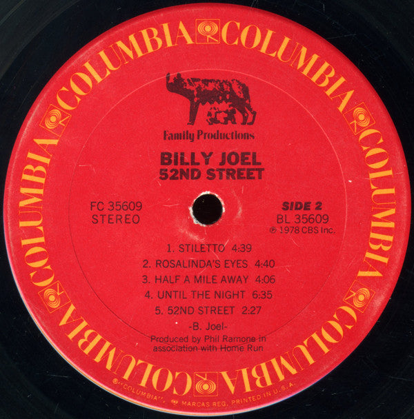 Billy Joel - 52nd Street (LP, Album, San)