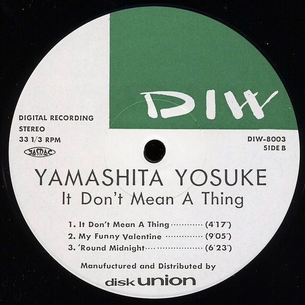 Yamashita Yosuke* - It Don't Mean A Thing (LP, Album)