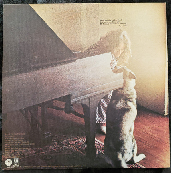 Carole King - Music (LP, Album, Quad, Gat)