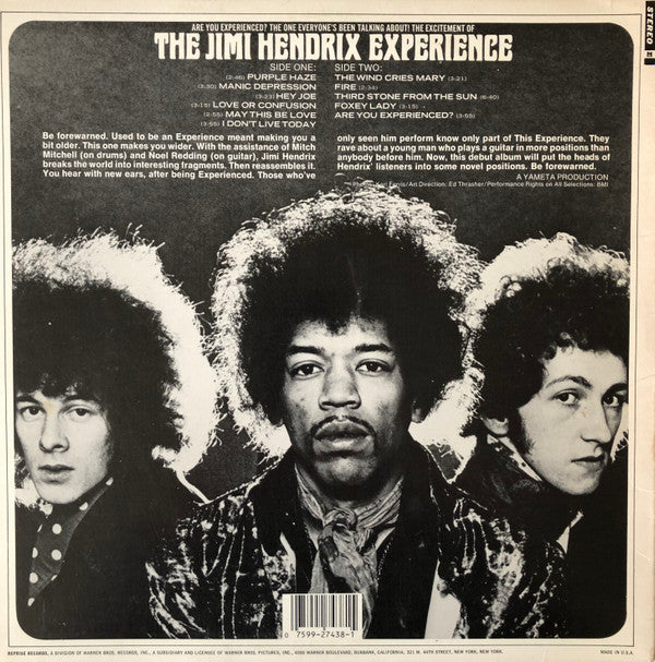 The Jimi Hendrix Experience - Are You Experienced(LP, Album, RE, RP...