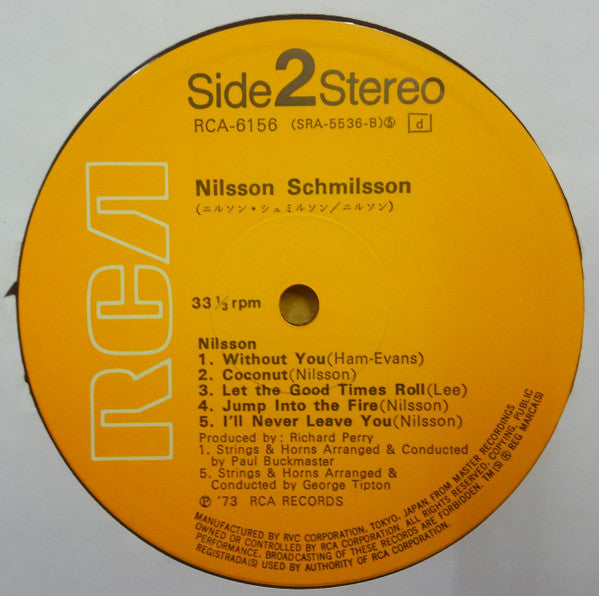 Nilsson* - Nilsson Schmilsson (LP, Album, RE)