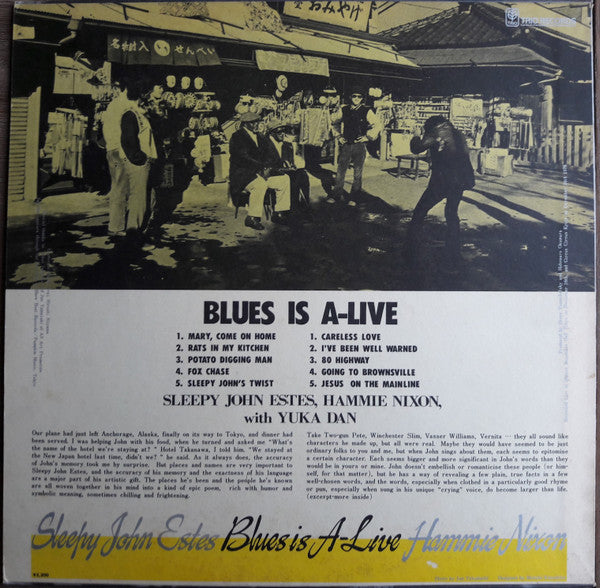 Sleepy John Estes - Blues Is A-Live(LP, Album)