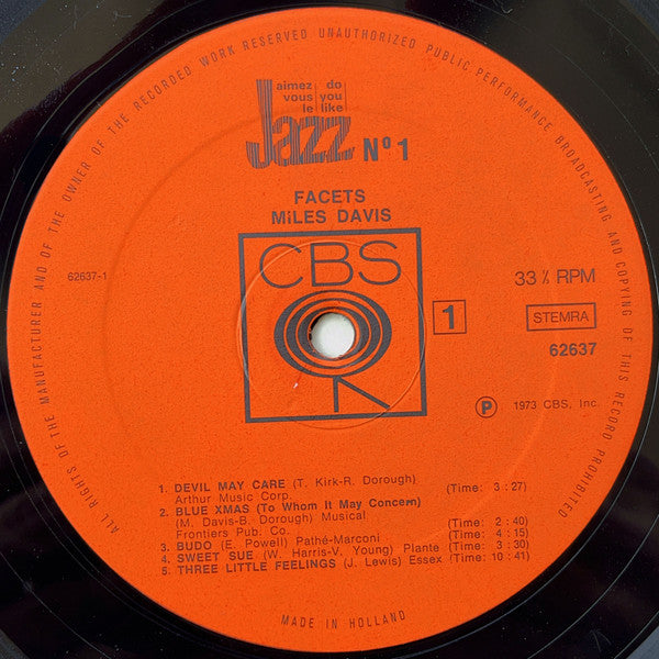 Miles Davis - Facets (LP, Comp, Mono)