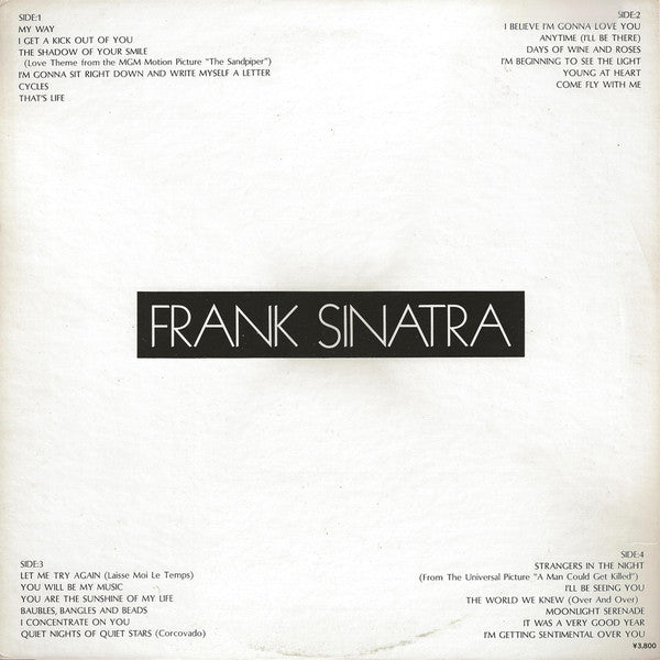 Frank Sinatra - Frank Sinatra (2xLP, Comp, Gat)