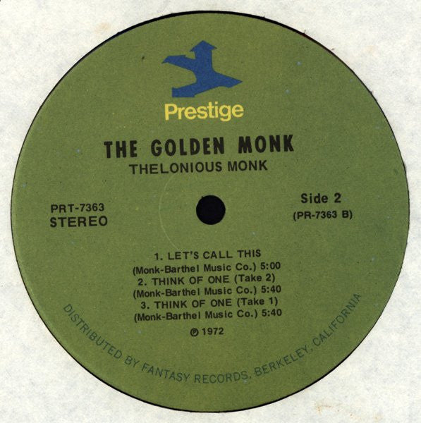 Thelonious Monk - The Golden Monk (LP, Album, RE)