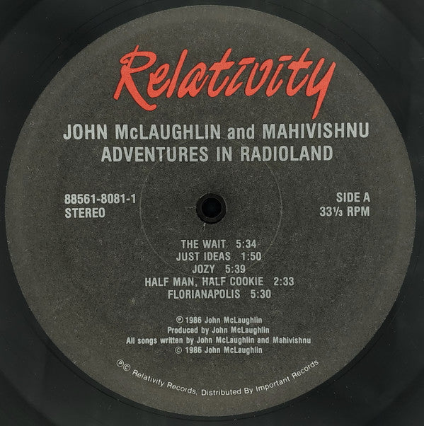 John McLaughlin - Adventures In Radioland(LP, Album, EMW)